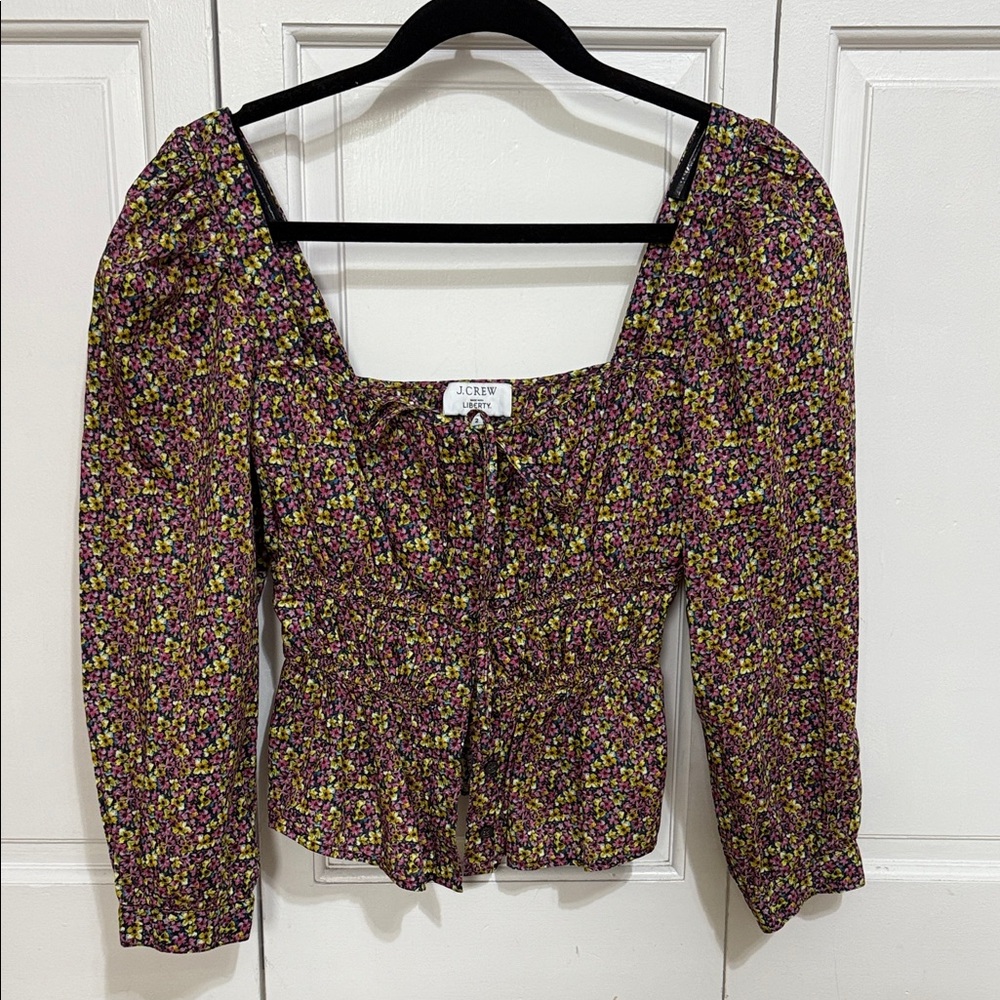 J.Crew Liberty Floral Print Women's Top - Multicolor